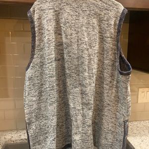 Grey long sweater vest